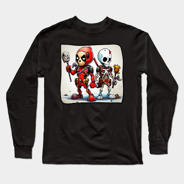 Mercenary bones Long Sleeve T-Shirt by SkullTroops